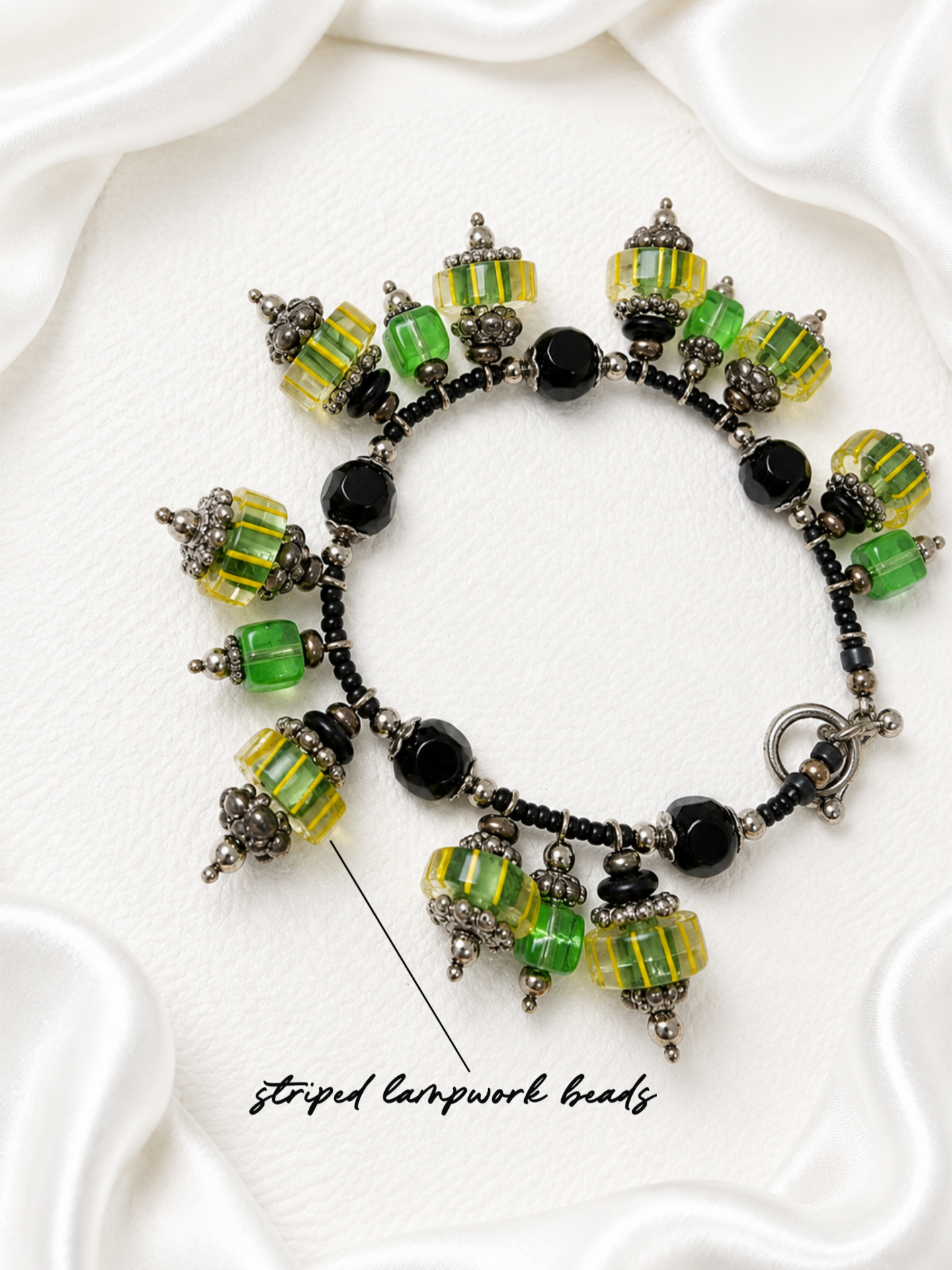 Emerald Isle Headpin Charm Bracelet