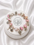 Pink Blossom Charm Bracelet