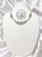 Sage Green Biwa Pearl Necklace