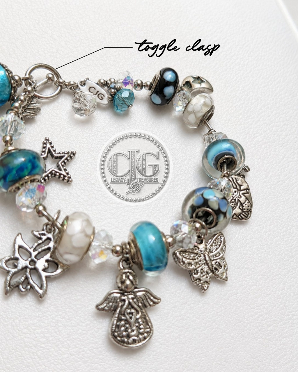 Aqua Seasons Charm Bracelet