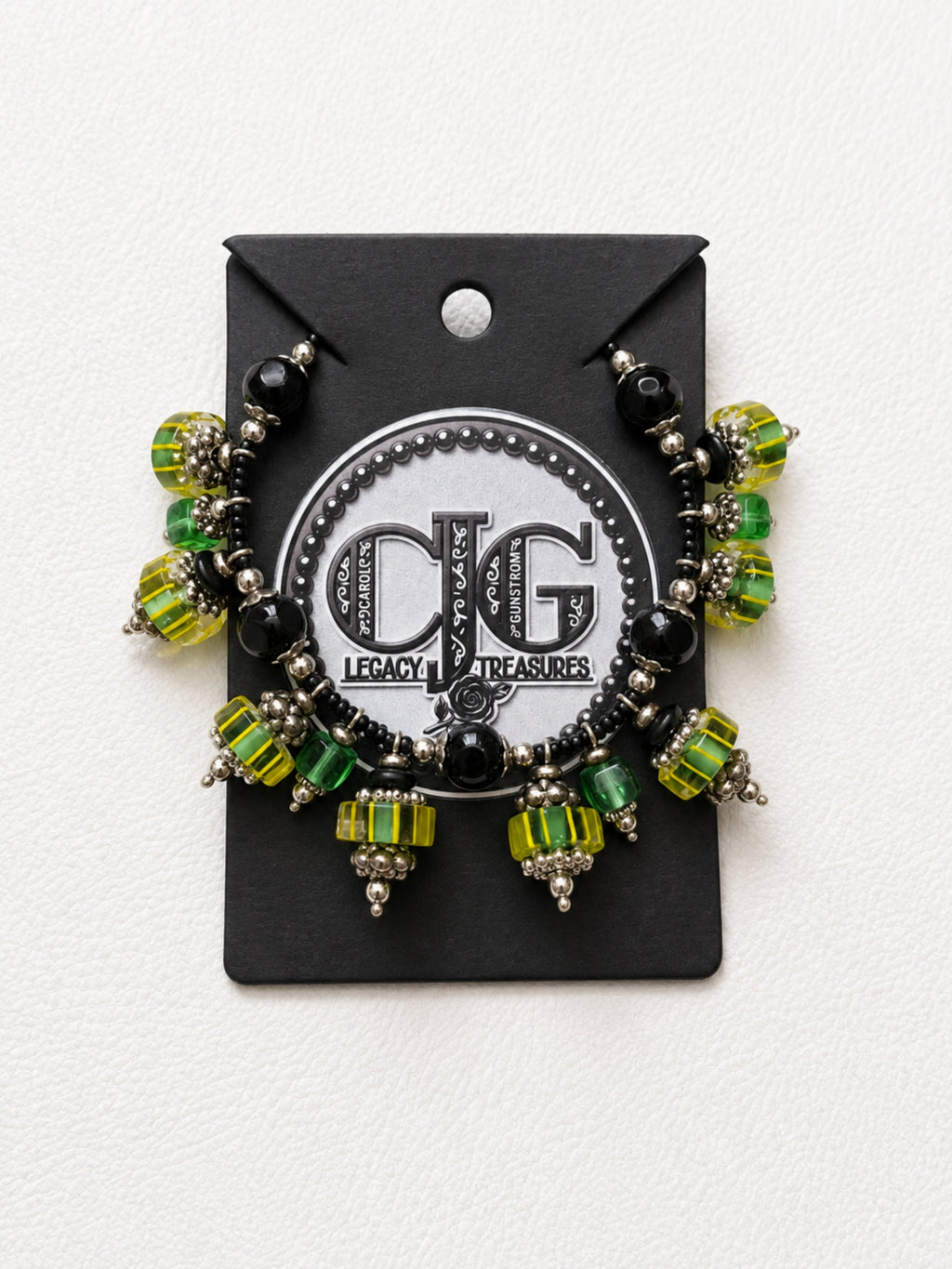 Emerald Isle Headpin Charm Bracelet