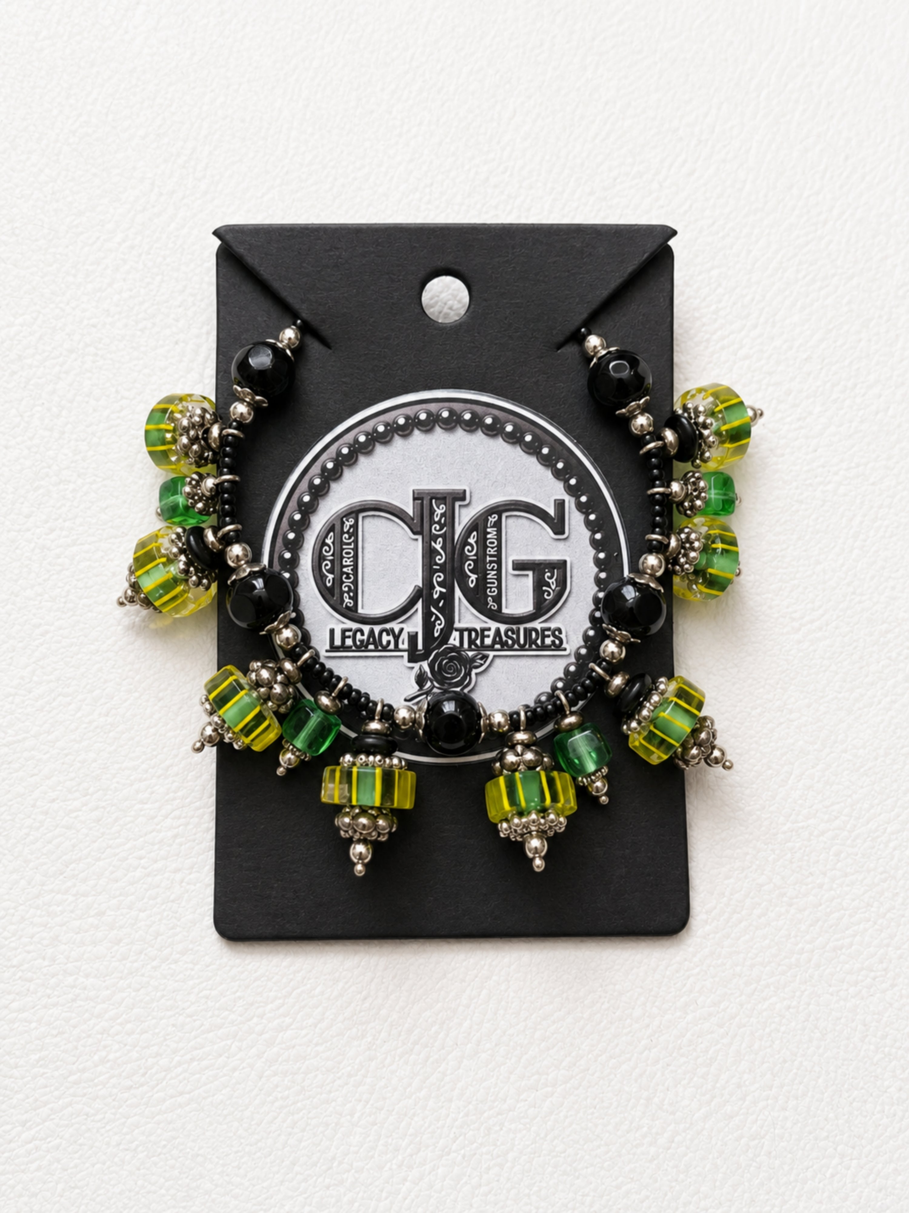 Emerald Isle Headpin Charm Bracelet